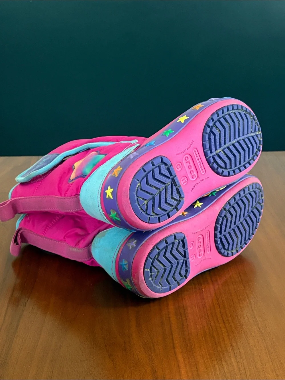 Crocs Shoes | Crocs Lodge Point Lights Star Boots | Color: Pink | Size: C11